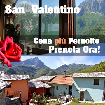 San Valentino: Cena 35€ a Persona, con Pernotto 75€